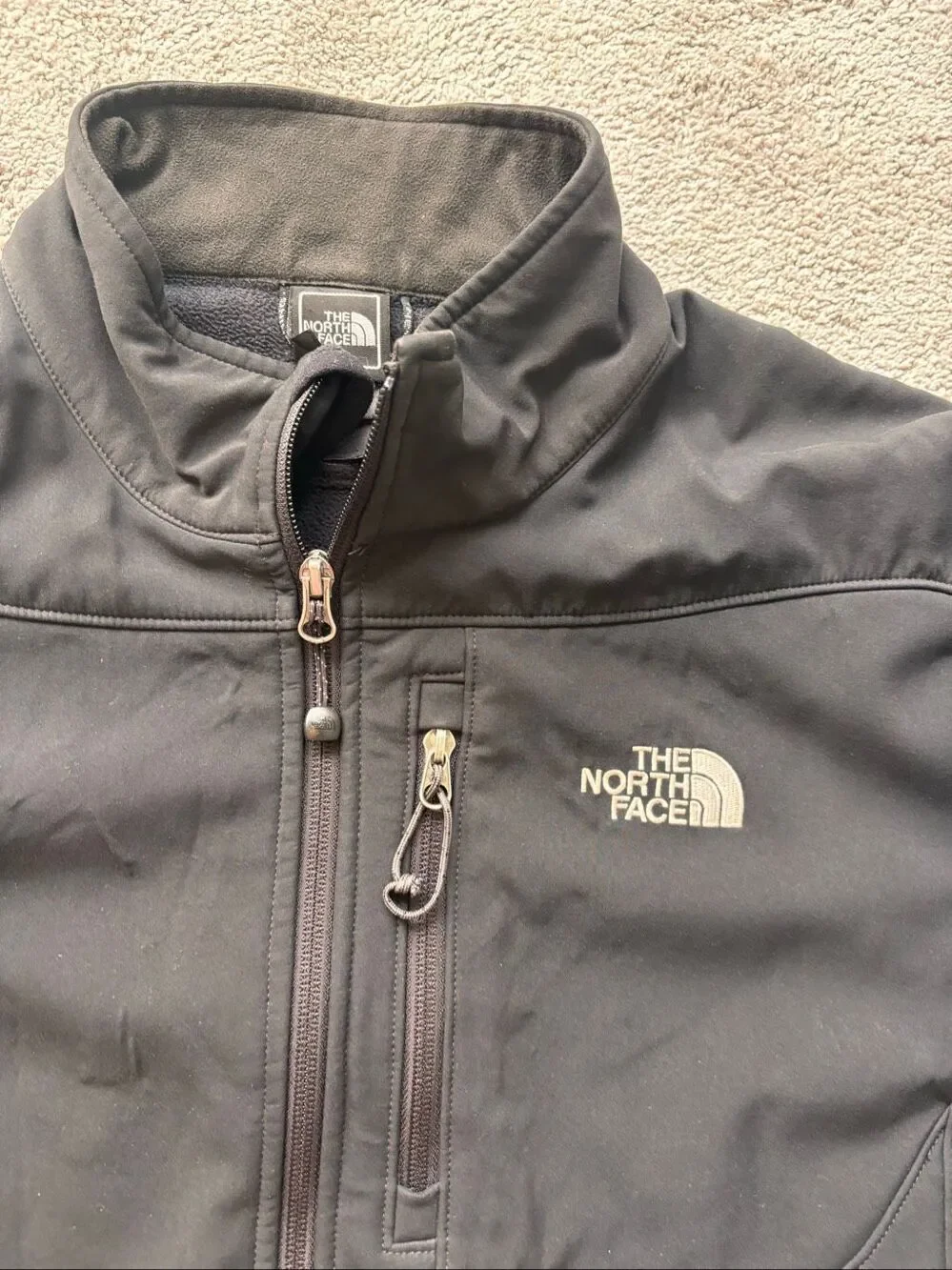 The North Face Apex Soft Shell Full Zip Jacket Black Men’s Outdoor Performance C